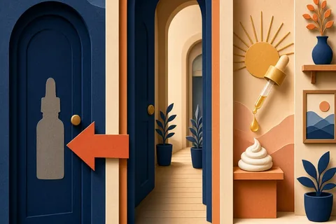 Illustration for Applying Facial Oil Before or After Moisturizer for Hydration