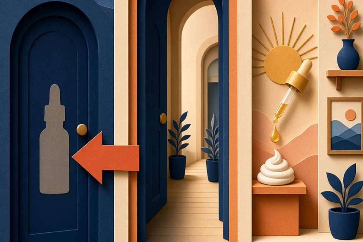 Illustration for Applying Facial Oil Before or After Moisturizer for Hydration