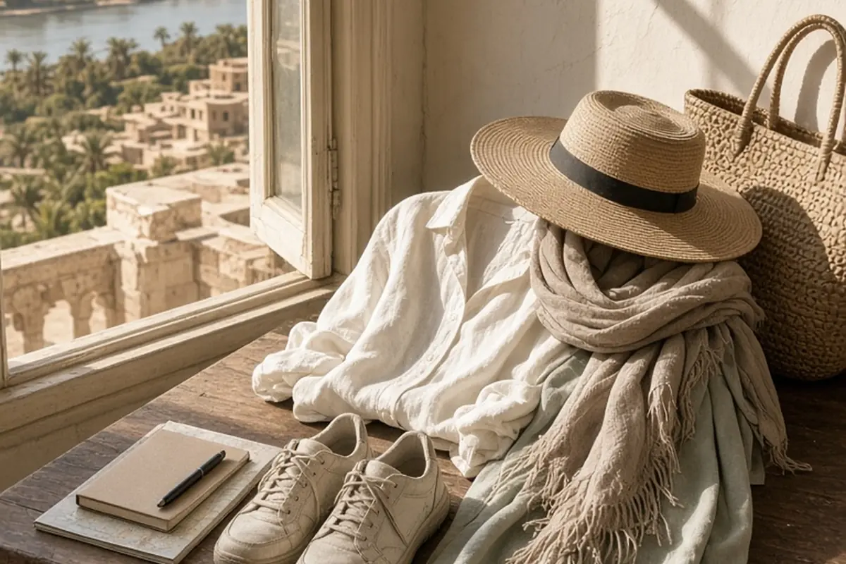 Illustration for What to wear in egypt women?