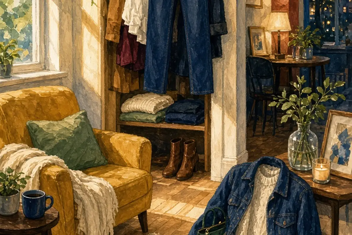 Illustration for Styling Dark Blue Jeans for Women: Polished Outfit Ideas