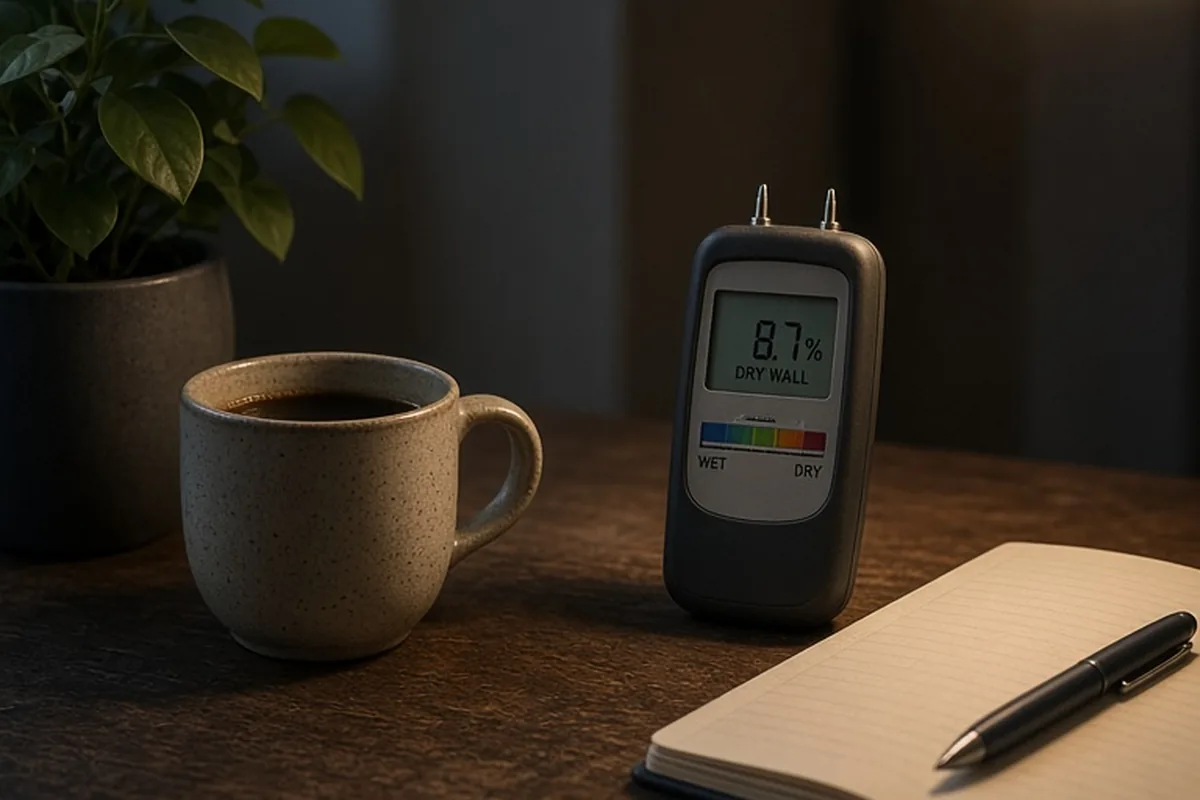 Illustration for Normal Moisture Levels in Walls: How to Test and Fix Them