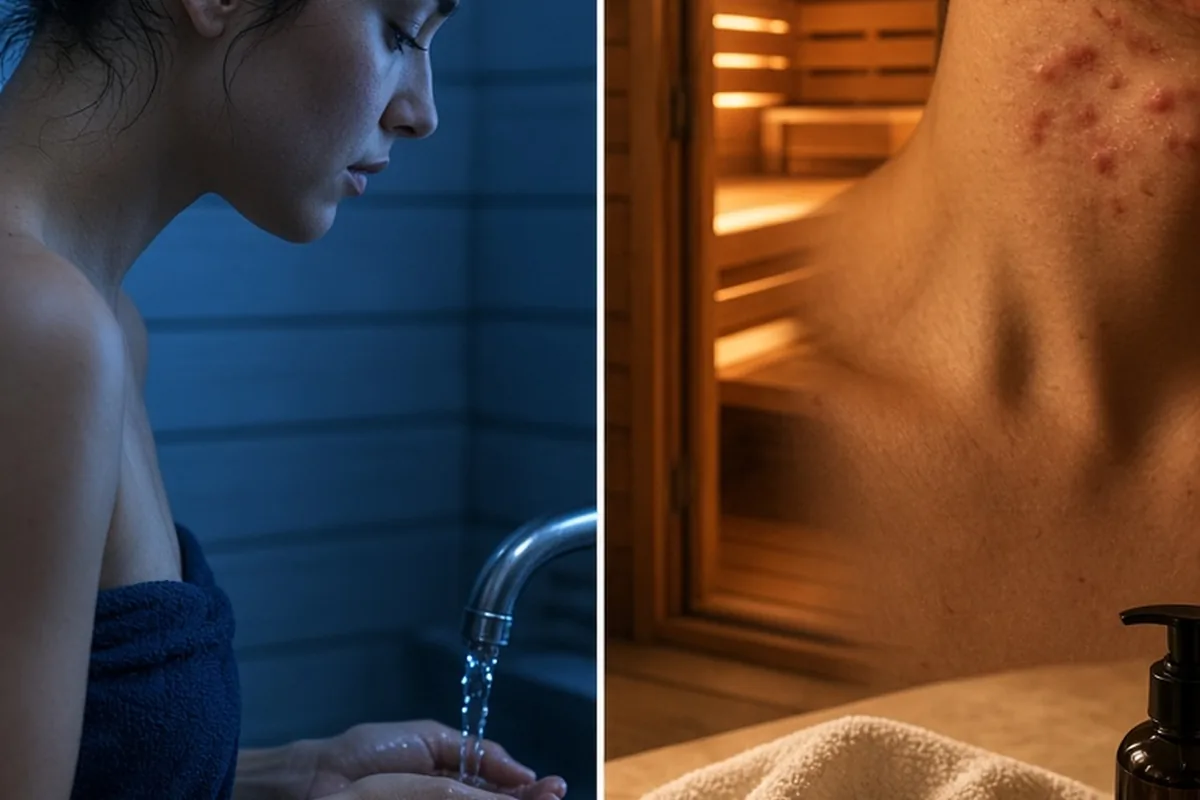 Illustration for Does Sauna Cause Acne? How to Prevent Post-Heat Breakouts
