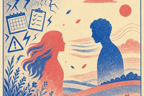 Illustration for How to Be More Feminine in a Relationship for Deeper Ease