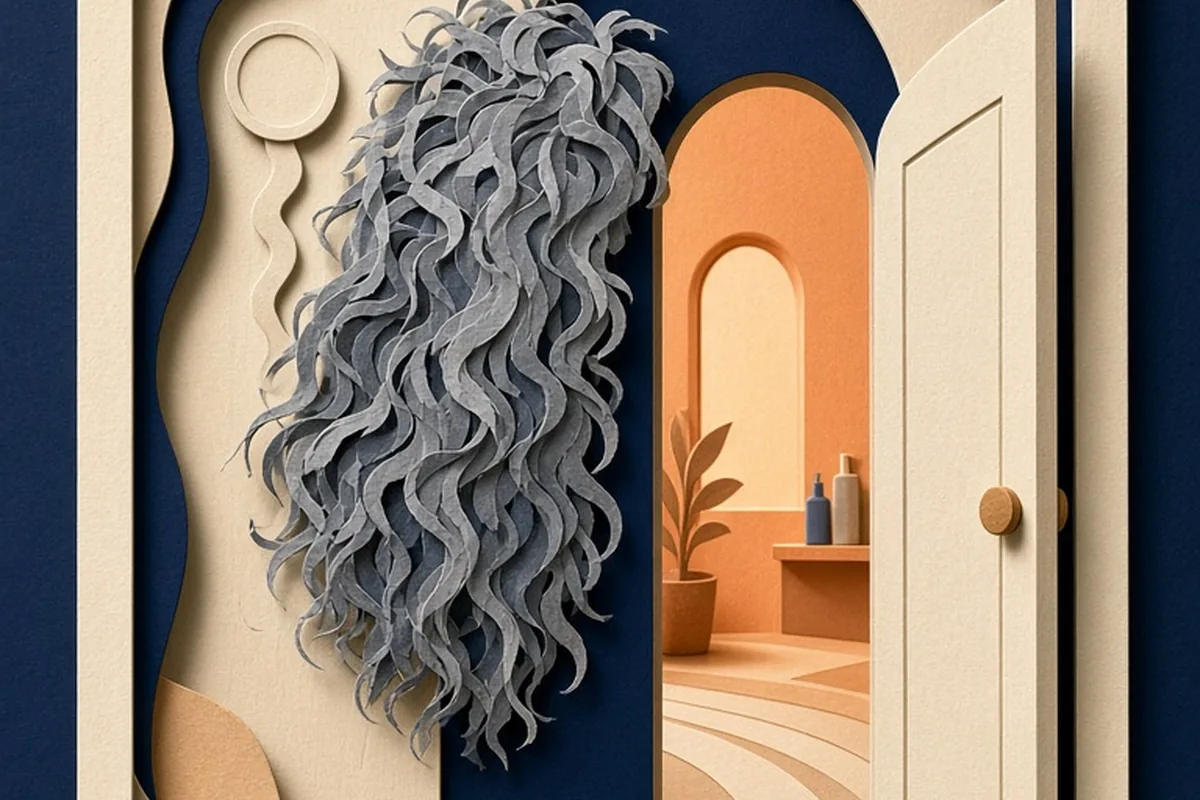 Illustration for Causes of Frizzy Hair in Older Women and Smoothing Care