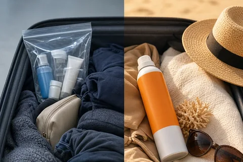 Illustration for Spray Sunscreen in Checked Luggage: Packing and TSA Rules
