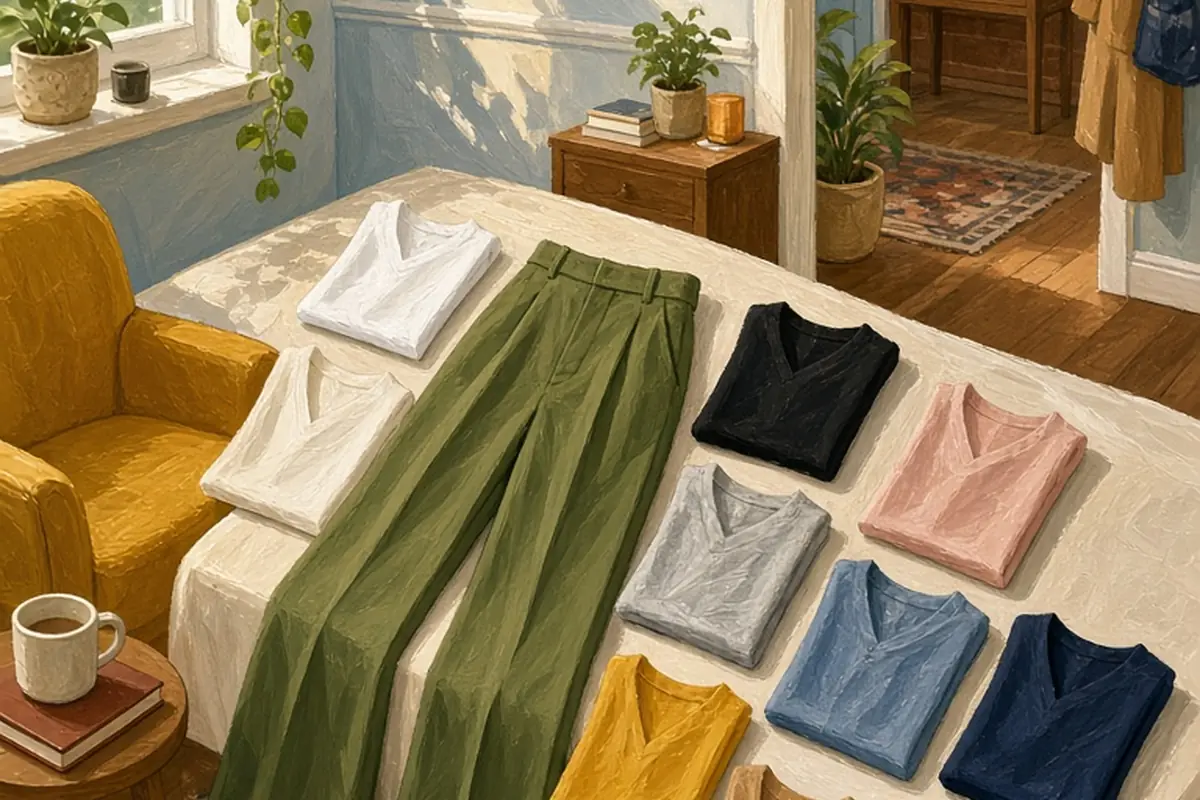 Illustration for Styling Olive Green Pants with the Best Top Colors