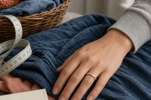 Illustration for What is the average pinky ring size for a woman?
