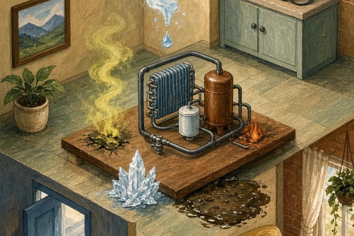 Illustration for What effect does moisture have on a refrigeration system?