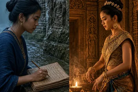 Illustration for Angkor Era Women in Culture and Academics: Key Insights