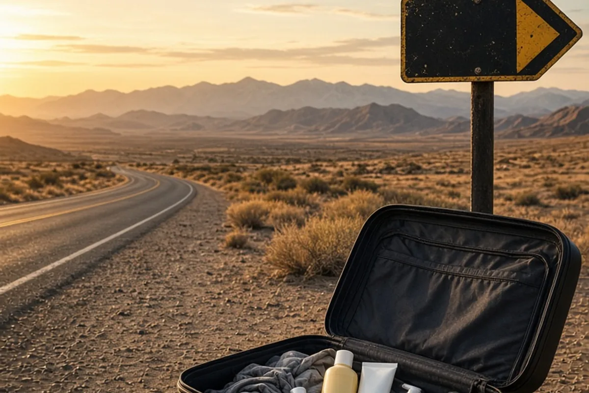 Illustration for Can you put sunscreen in a checked bag?