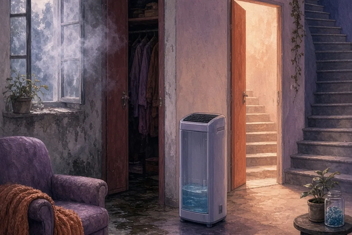 Illustration for How to Get Rid of Moisture and Keep Living Spaces Dry
