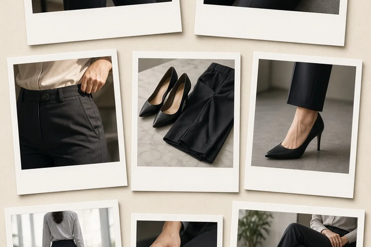 Illustration for How Dress Pants Should Fit Women for Comfort and Style