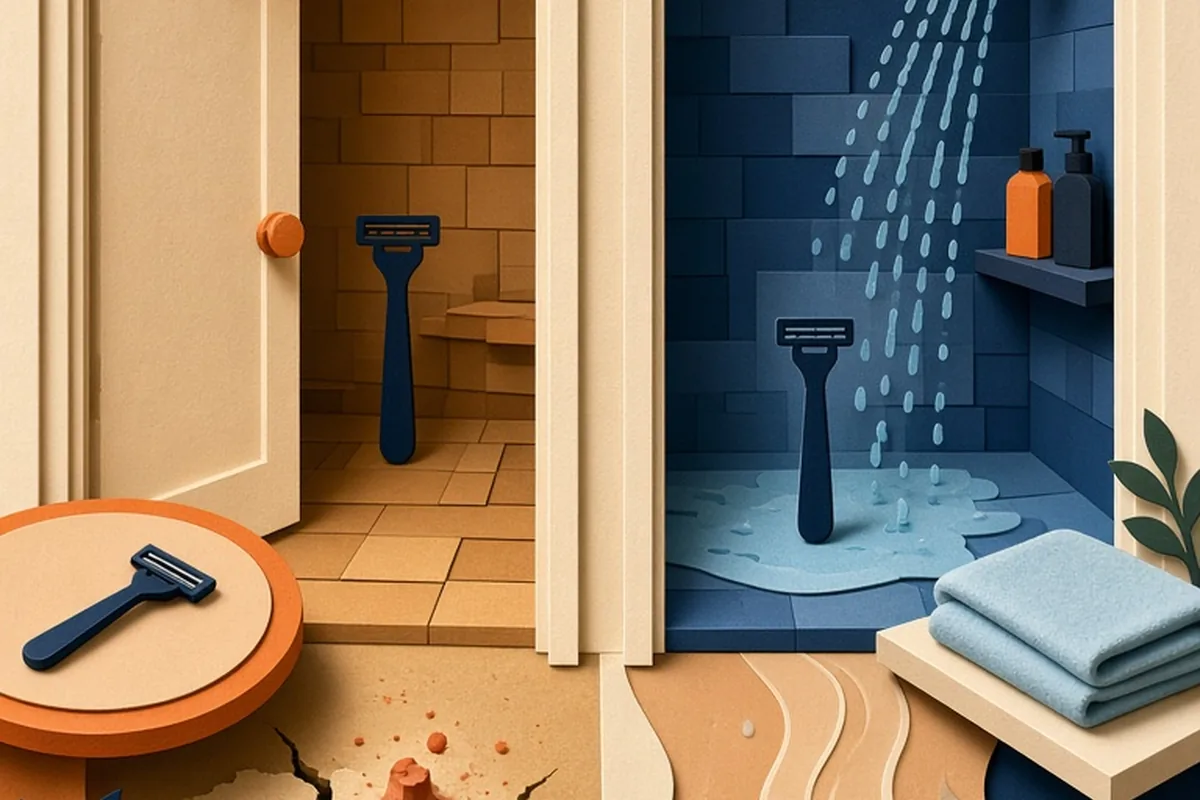 Illustration for Shaving Before or After a Shower for Smoother Skin