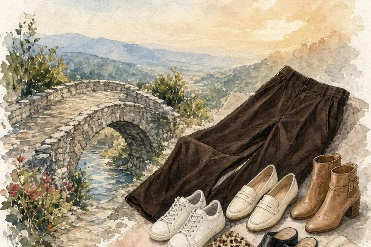 Illustration for Shoes to Wear with Dark Brown Pants: Women's Style Guide