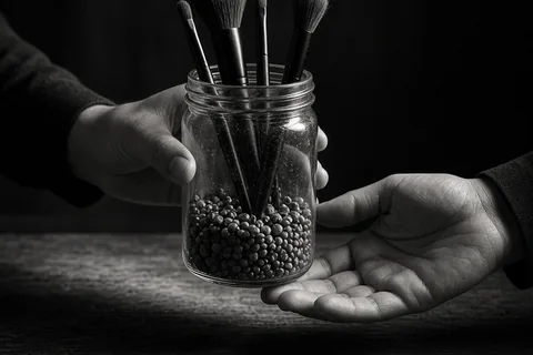 Illustration for Do it yourself makeup brush holder?