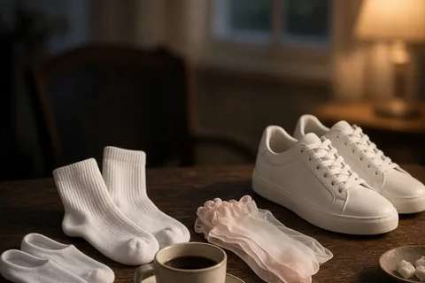 Illustration for What Socks to Wear with White Sneakers for Everyday Outfits