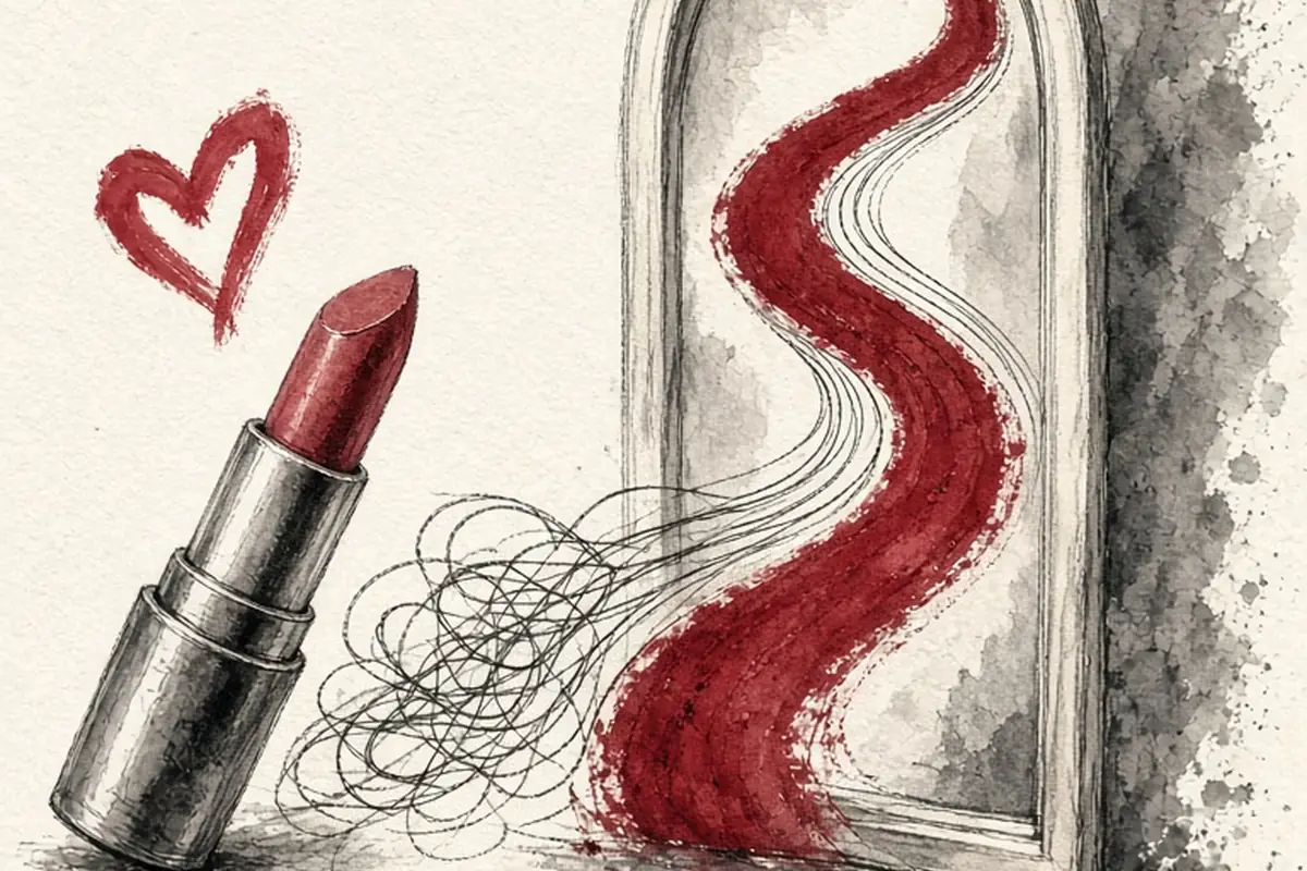 Illustration for Can you use lipstick as blusher?
