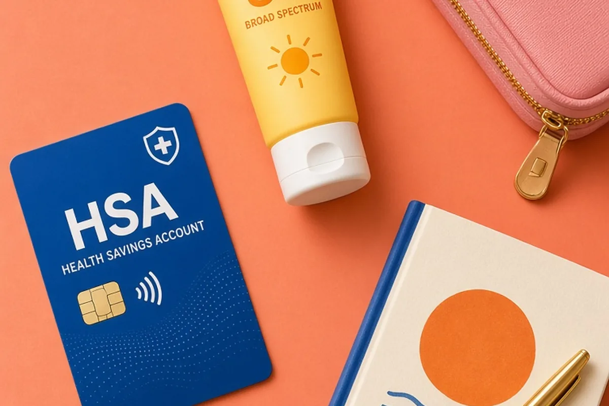 Illustration for Buying Sunscreen with an HSA to Save on Skin Care